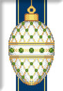 Схема "White Faberge Christmas Egg with Emeralds"