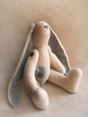 R005 Заяц с сердечком в горошек "RABBIT'S STORY" (набор для изготовления игрушки)