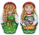 Весна зелена (матрешка) (пластиковая канва)
