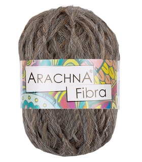 Пряжа Arachna Fibra носочная №06 коричневый меланж (50 м/200±12 г)