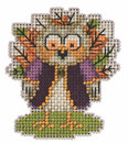 Магнит "Сова-индюшка" (Turkey Owl (2023)) (6,35*7,6 см)
