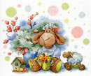 Кучерявая овечка (17*20 см)