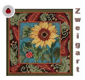 Сборка MH14-3201 "Подсолнух" (Sunflower) (канва серо-коричневая)