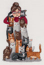 Котов много не бывает (15,5*21,5 см)