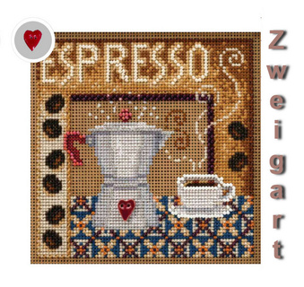 Материалы для MH14-2024 "Эспрессо" (Espresso) (канва + пуговка ЭС)