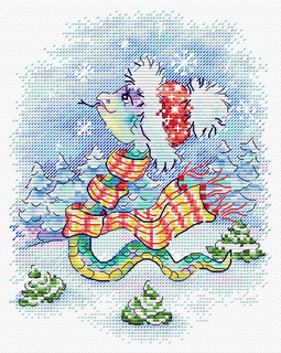 Снежная прогулка (20*15 см)