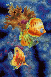 Жители кораллового рифа (25*18 см)