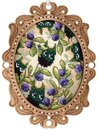 Миниатюра. Черничный лес (с рамкой) (14*10 см)